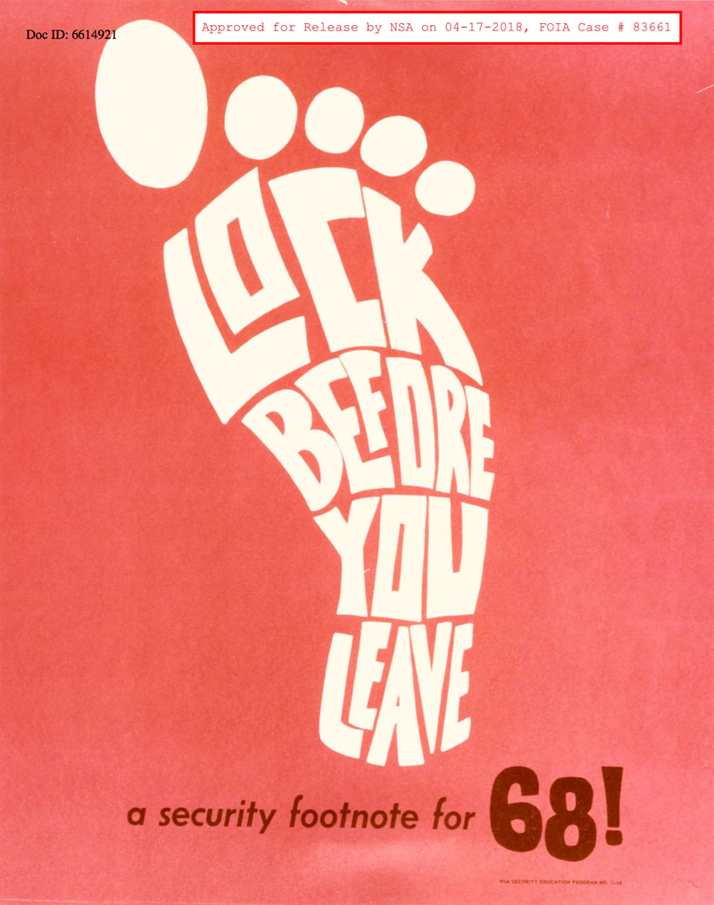 Illustration for article titled These recently declassified NSA posters make our authoritarian dystopia seem fun